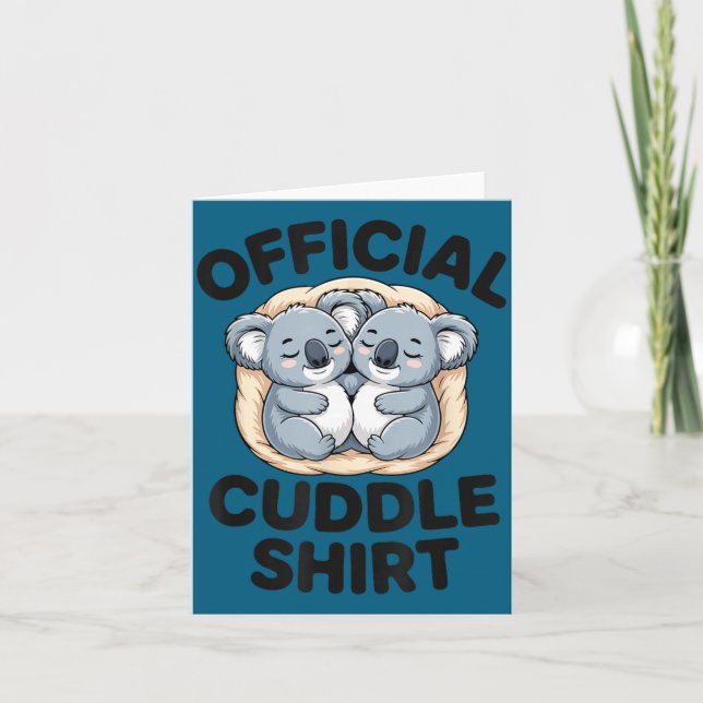 Koala Hug Cute Animal Lover This Is My Cuddle  Kort (Framsida)