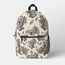 Koala Hug Tree Ryggsäck – Söt Pastell Skog