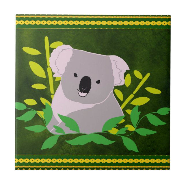 Koala i djungeln kakelplatta (Framsidan)