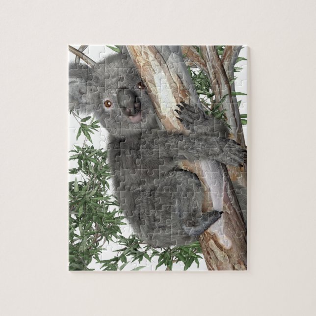 Koala i ett träd pussel (Vertikal)