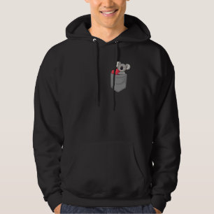 Koala i fickan Söt koala ficka Hoodie