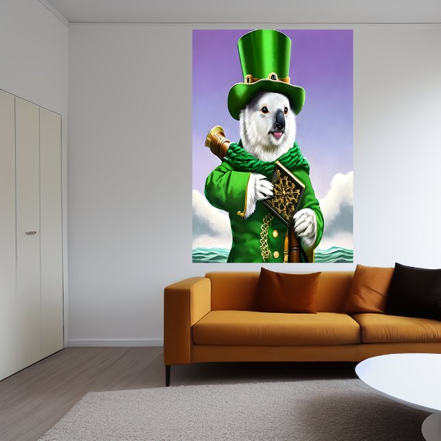 Koala i grönt kläder | AI Art Poster (Skapare uppladdad)