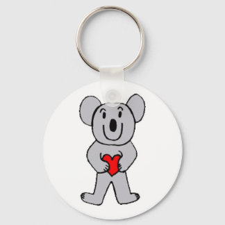 Koala i Kärlek Keychain Nyckelring