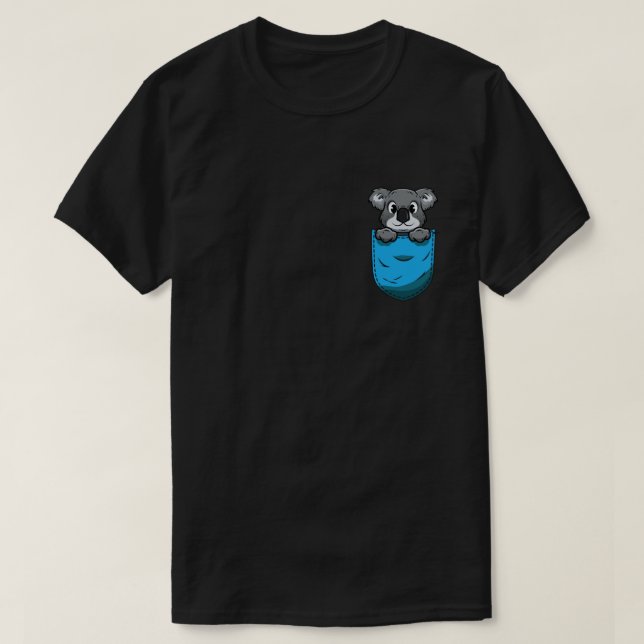 Koala i min Pocket Australia Koala Bear Älskare Gi T Shirt (Design framsida)