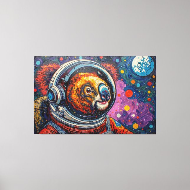 KOALA I RYMDDEN-3 CANVASTRYCK (Framsida)