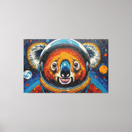 KOALA I RYMDEN-2 CANVASTRYCK