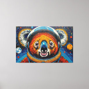 KOALA I RYMDEN-2 CANVASTRYCK