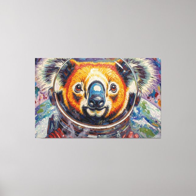 KOALA I RYMDEN-4 CANVASTRYCK (Framsida)