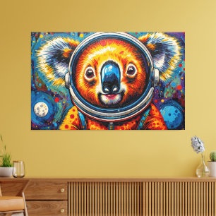 KOALA I RYMDEN-5 CANVASTRYCK