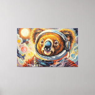 KOALA I RYMDEN-7 CANVASTRYCK