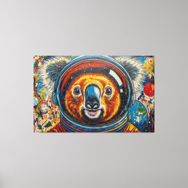 KOALA I RYMDEN-8 CANVASTRYCK (Framsida)