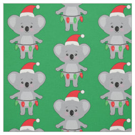 Koala i Santa Hat och Decoration vid jul Tyg