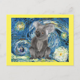 Koala i Starry Natt, utrotningshotade arter Vykort