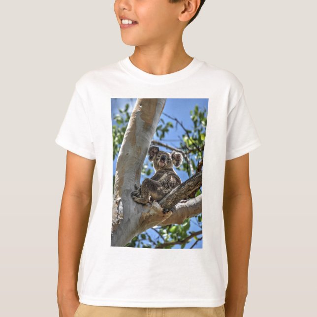 KOALA I TRÄD AUSTRALIA KONSEKVENSER T-SHIRT (Framsida)
