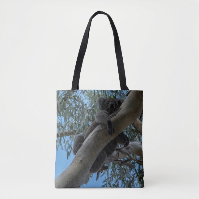 Koala i träd Australien, Photo Tygkasse (Framsida)