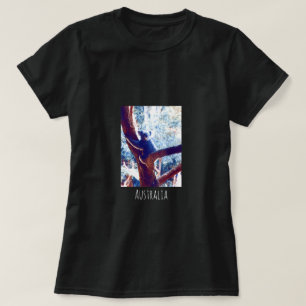 Koala i träd-djuret Australien T Shirt