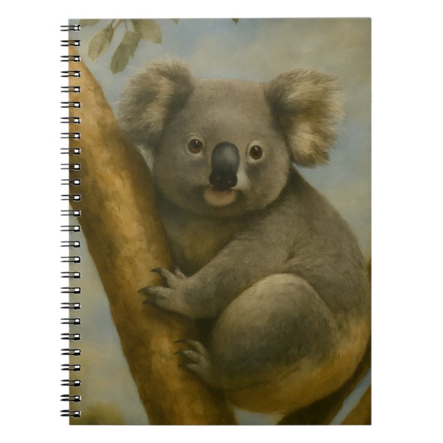 Koala in Quiet Light Anteckningsbok (Framsidan)