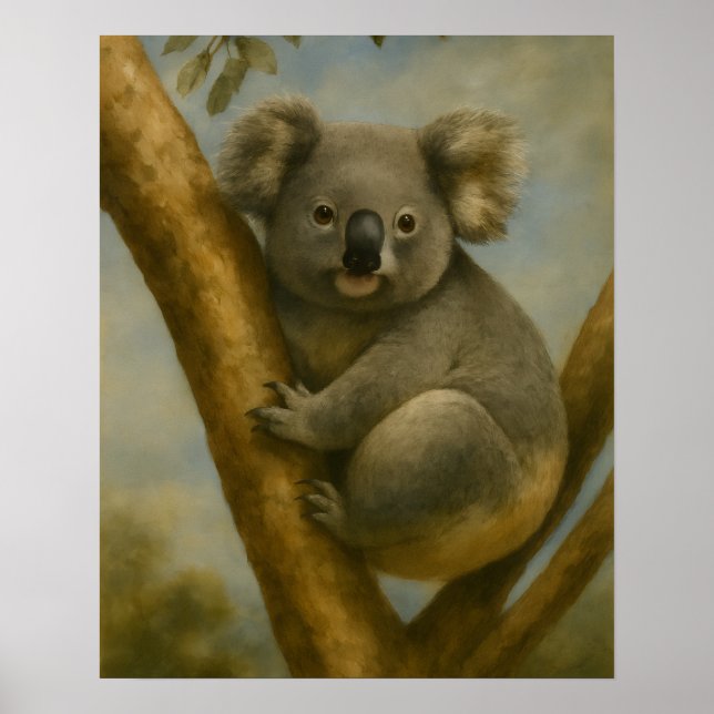 Koala in Quiet Light Poster (Framsidan)