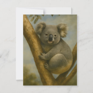 Koala in Quiet Light Vykort