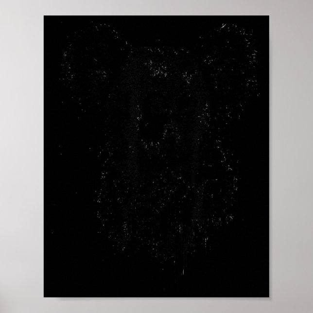 Koala Ink Art Australian Wildlife Rtrait Nge Koala Poster (Framsidan)