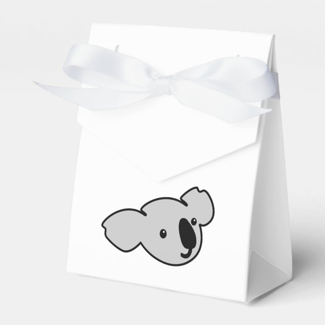 Koala Jo Favor Box, din Färg Presentaskar (Framsidan Sidan)