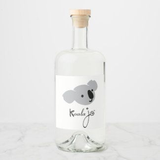Koala Jo Flaska Labels Spritflaskor Etikett