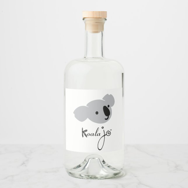 Koala Jo Flaska Labels Spritflaskor Etikett (Framsida)