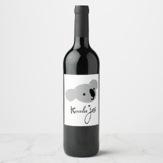 Koala Jo Food and Beverage Label Set Vinflaska Etikett