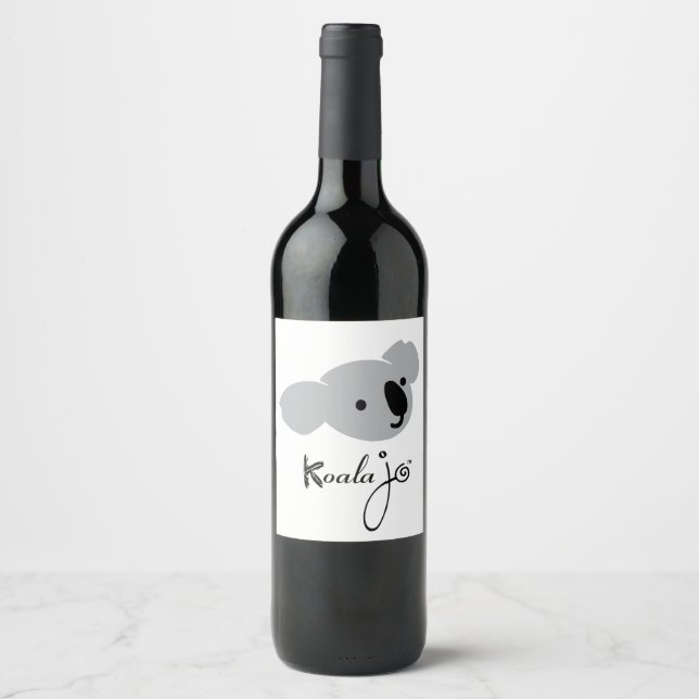 Koala Jo Food and Beverage Label Set Vinflaska Etikett (Framsida)