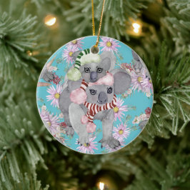 Koala jul Botanias Vintage Blue Julgransprydnad Keramik