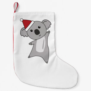 Koala Jul Cute Animals Kids Santa Vuxen Clot Liten Julstrumpa