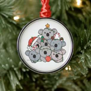 Koala Julgran Funny Animal jul Cerami Julgransprydnad Metall