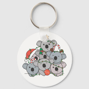 Koala Julgran Funny Animal jul Keycha Nyckelring