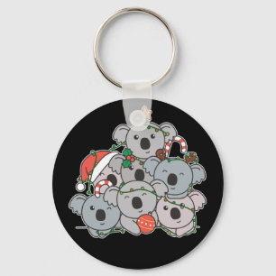 Koala Julgran Funny Animal jul Keycha Nyckelring