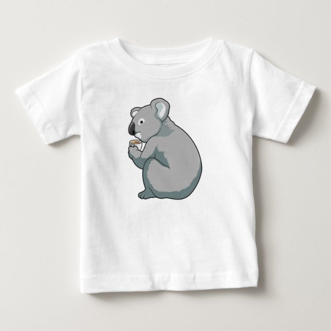 Koala kaffekopp t shirt (Framsida)