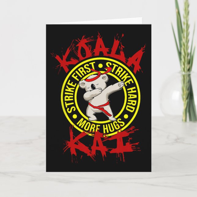 Koala Kai Rolig Karate Ninja Dojo Koala Kram Mer A Kort (Framsida)