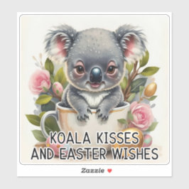 Koala Kisses och Påsk Önskemål - Påsk-Sticker Klistermärken