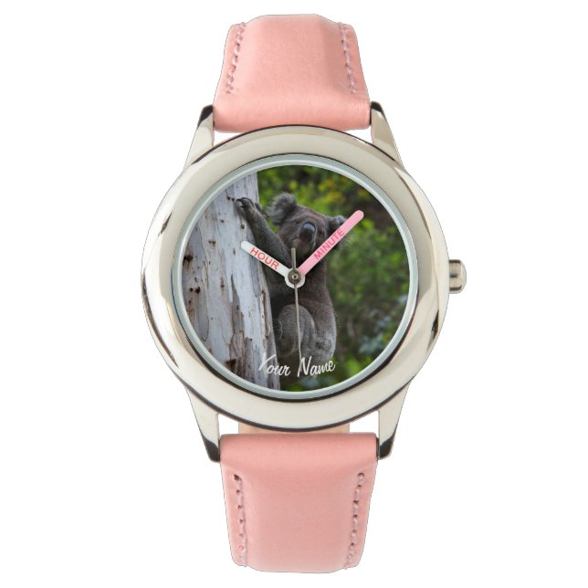 Koala klätting Träd Australia Armbandsur (Framsida)