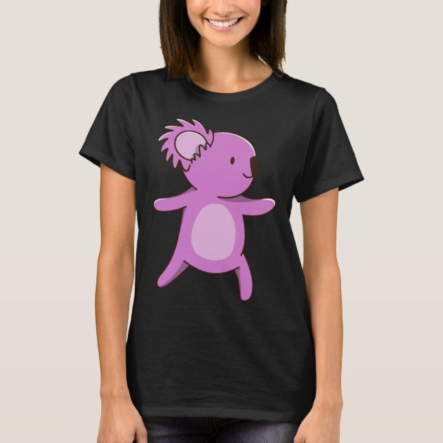 koala koala söt australien yogaställning 2 t shirt (Framsida)