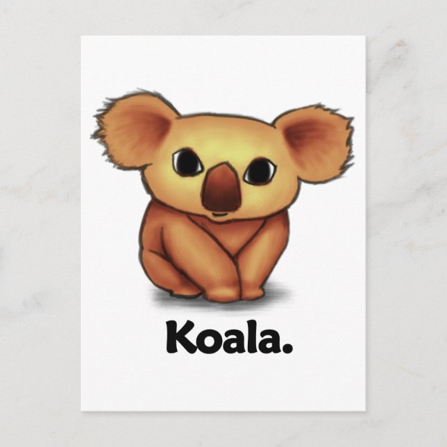 Koala Koala. Vykort (Framsida)