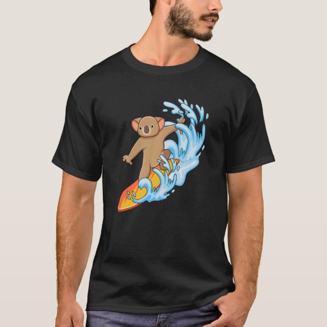 Koala Koala Whisperer Animal Herbiäger Surfer T Shirt (Framsida)
