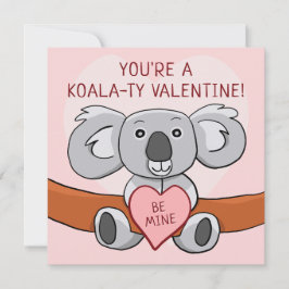 Koala Koality be Mine Valentines day Card