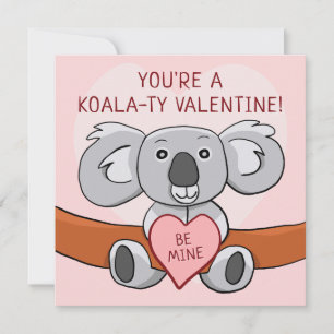 Koala Koality be Mine Valentines day Card