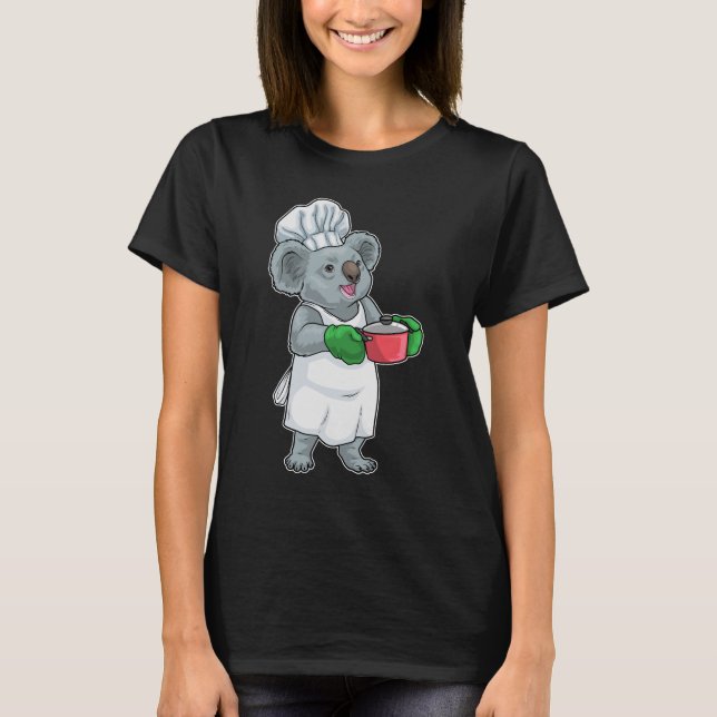 Koala Kok Kokkärl Matlagning T Shirt (Framsida)