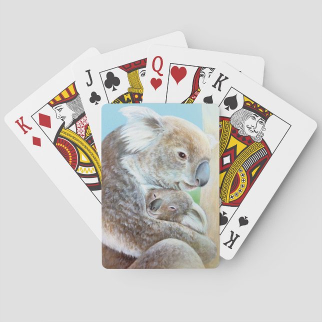 Koala konstkort kortlek (Baksidan)