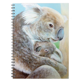 "Koala-kram" porträtt fint konstanteckningsblock Anteckningsbok