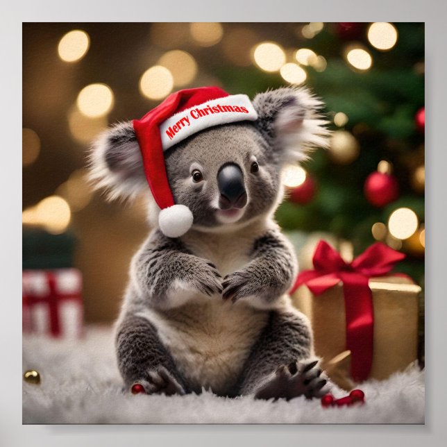 "Koala Kris Kringle: jul ner under" Poster (Framsidan)