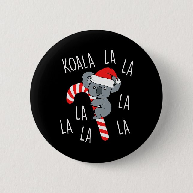 Koala La La La - Aussie Julafton Pun Funny Austral Knapp (Framsida)