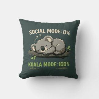 Koala-läge Roligt Introvert Kudde