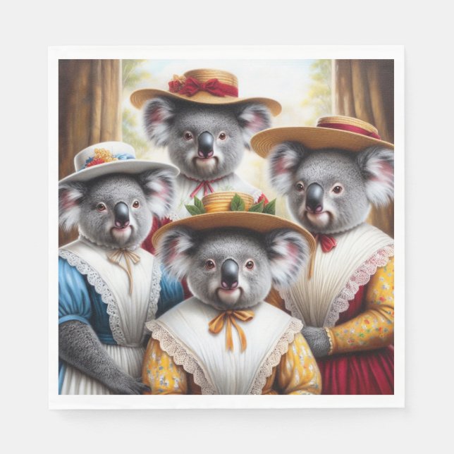 Koala Little Women Pappersservett (Framsidan)